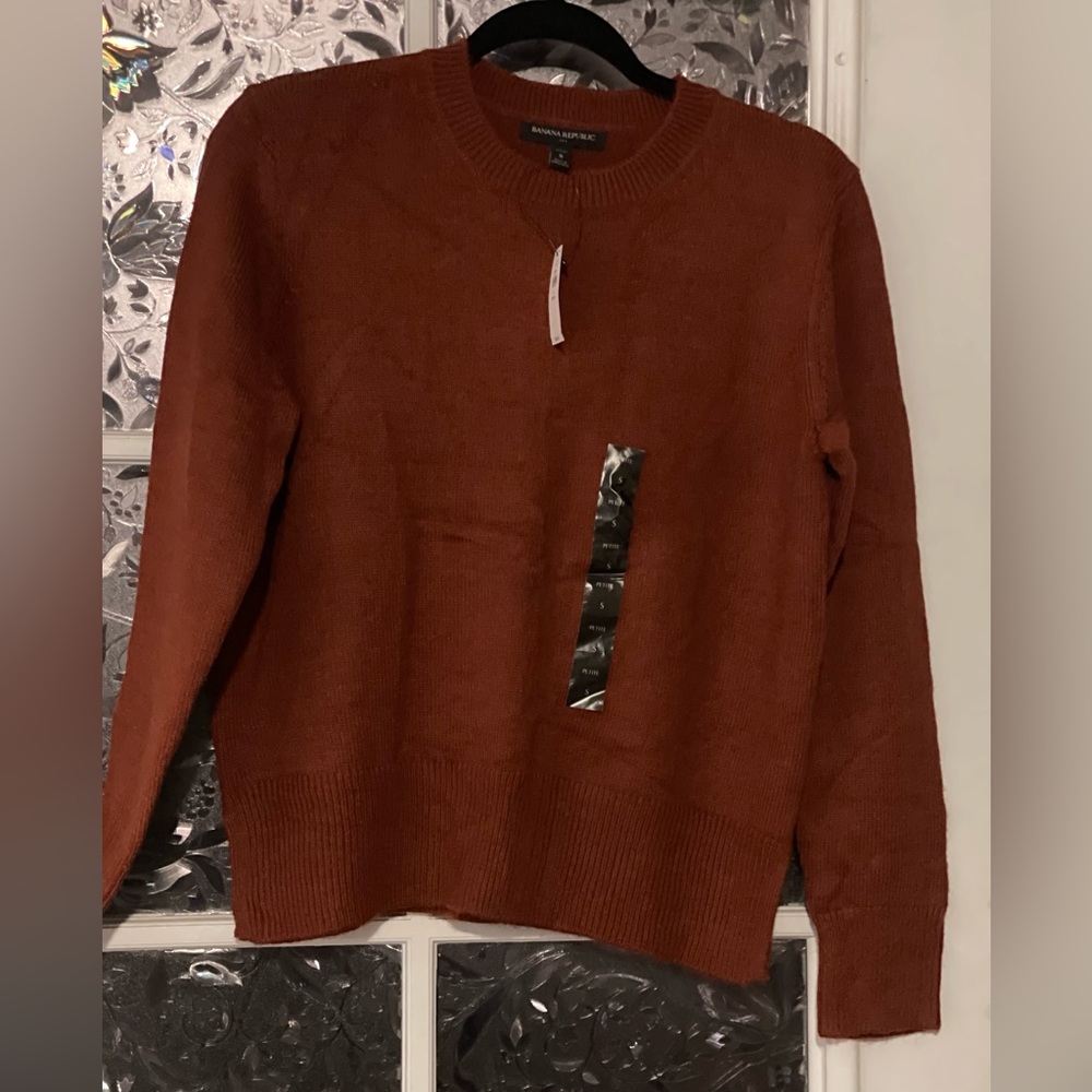 Banana Republic Rust Knit Sweater